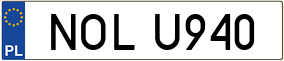 Truck License Plate